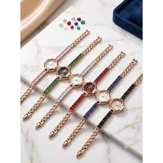 ch fashion LUXENT Elegant Rose Gold Slim Bracelet Watch for Women Premium Oval Dial Analog Watch Stylish Minimal Des