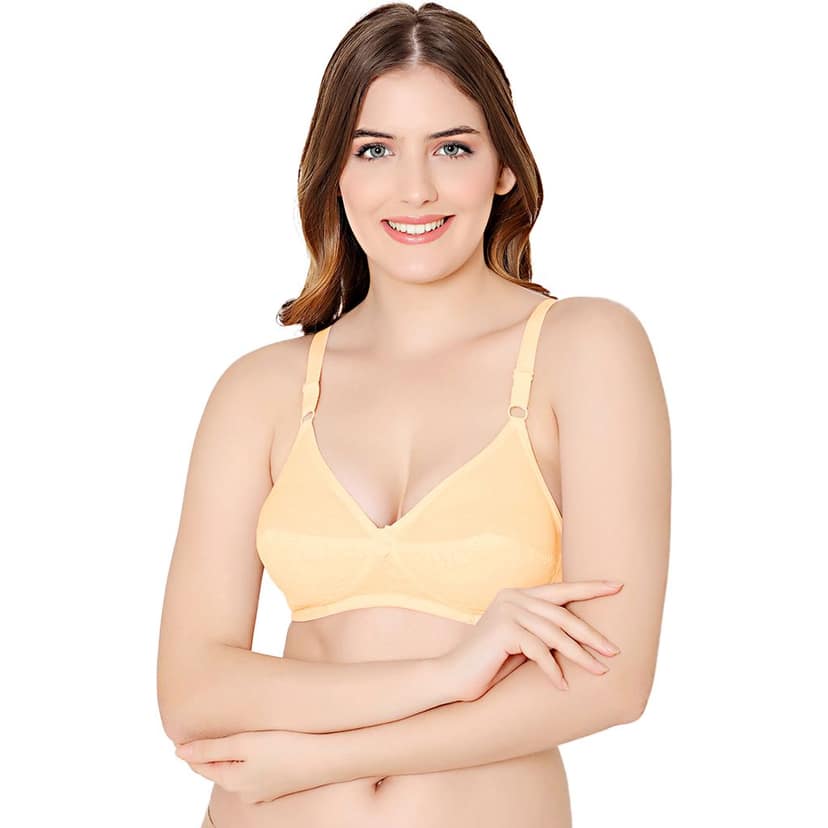 Bodycare polycotton wirefree adjustable straps comfortable non padded bra-1513SS view 2