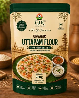 Organic Uttapam Flour Premium Blend | The Gir Farmer