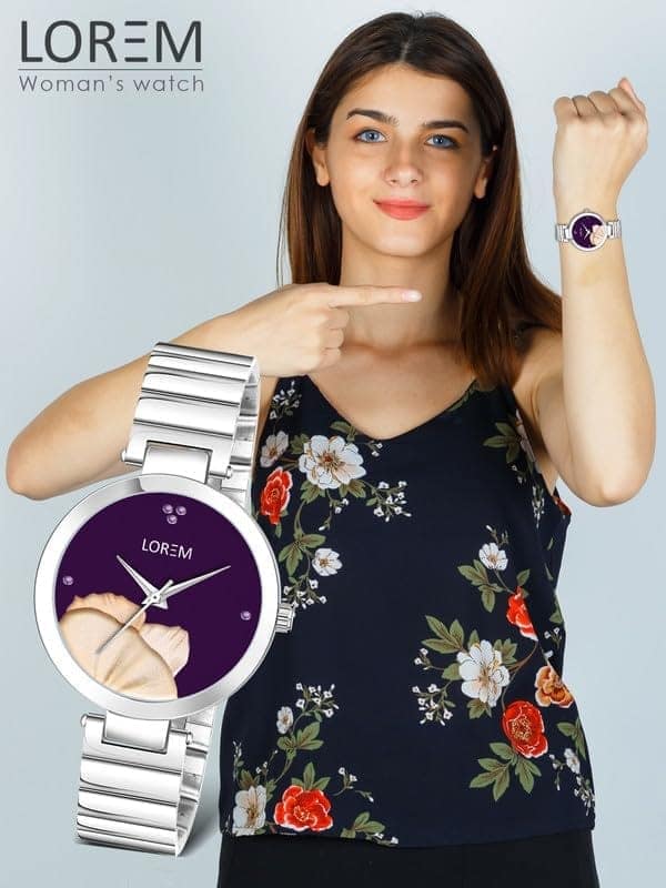 LOREM Flower Designer Analog Watch for Women-UF view 6