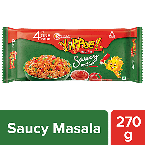 Sunfeast YiPPee! Instant Noodles - Saucy Masala, 270 g