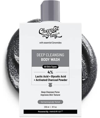 Chemist At Play Deep Cleansing Shower Gel Lactic Acid Body Wash Deep Cleanses Pores, 236ml (Pack of 1)