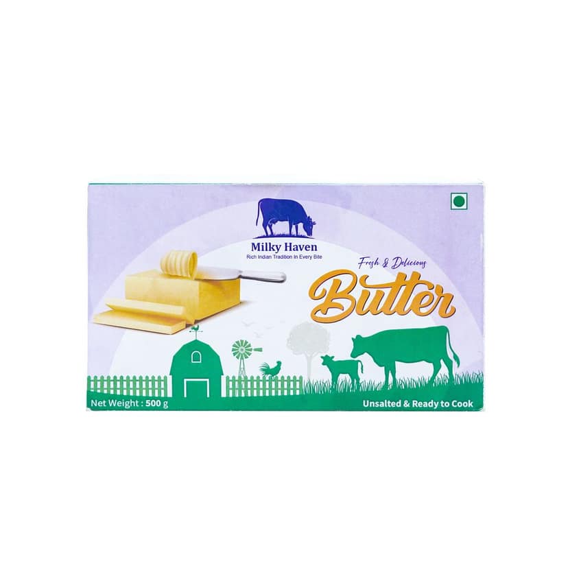 Milky Haven Unsalted Butter 500Grms view 3