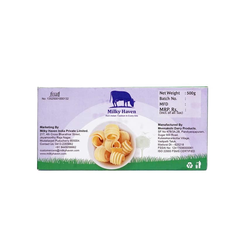 Milky Haven Unsalted Butter 500Grms view 4