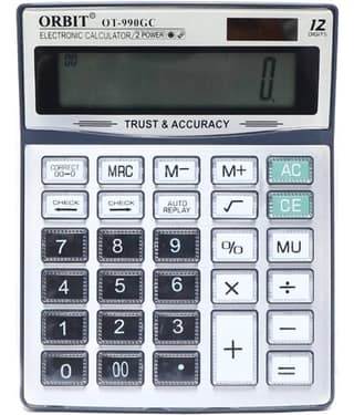 ORBIT CK - 12 Digits Basic Calculator