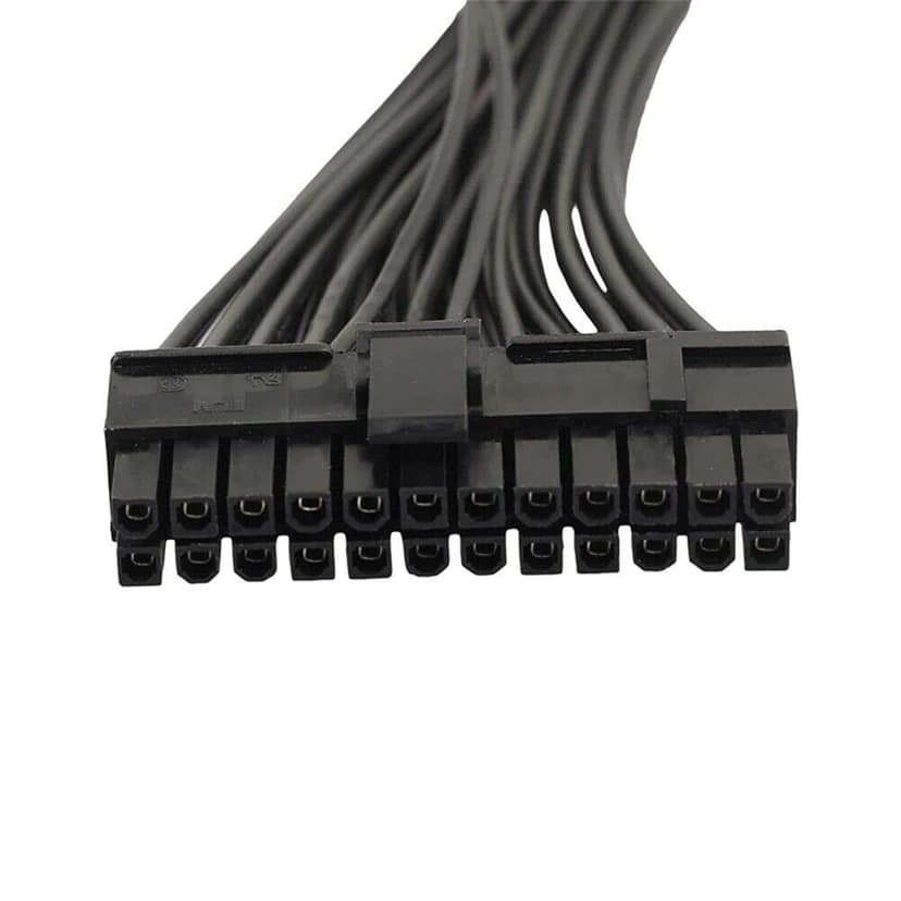 Dual PSU Power Supply 24-Pin Extension Cable for ATX Motherboard 24-pin to 24 (20+4) pin view 2