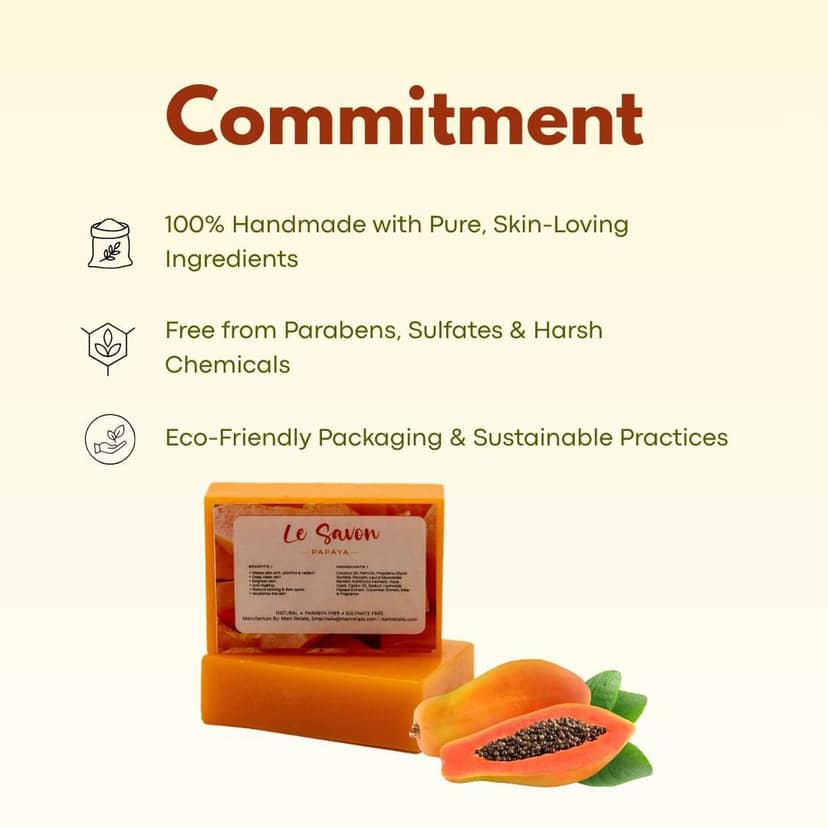Le Savon Papaya Skin Whitening Soap view 4