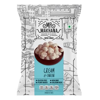 Mr Makhana Cream and Onion Roasted Makhana 21 g Healthy Snack