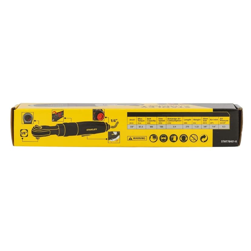 Stanley Ratchet Wrench 3/8" Ratchet Wrench 81.4 N-M (60 Ft-Lbs) STMT78401-8 view 2