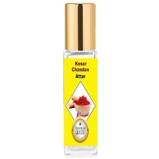 SnapSnop Kesar Chandan Attar 10ml for Pooja Rituals, Spiritual Worship and Personal Use Ittar