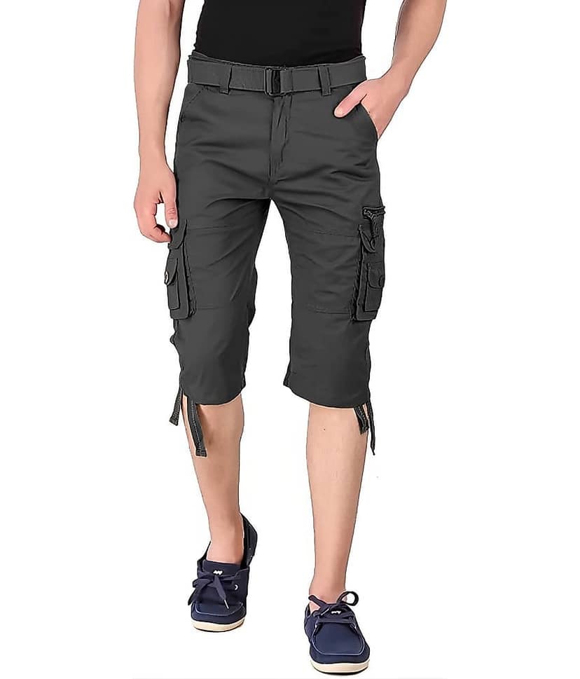 Reoutlook Blue Cotton Blend Men's Three-Fourths ( Pack of 1 )