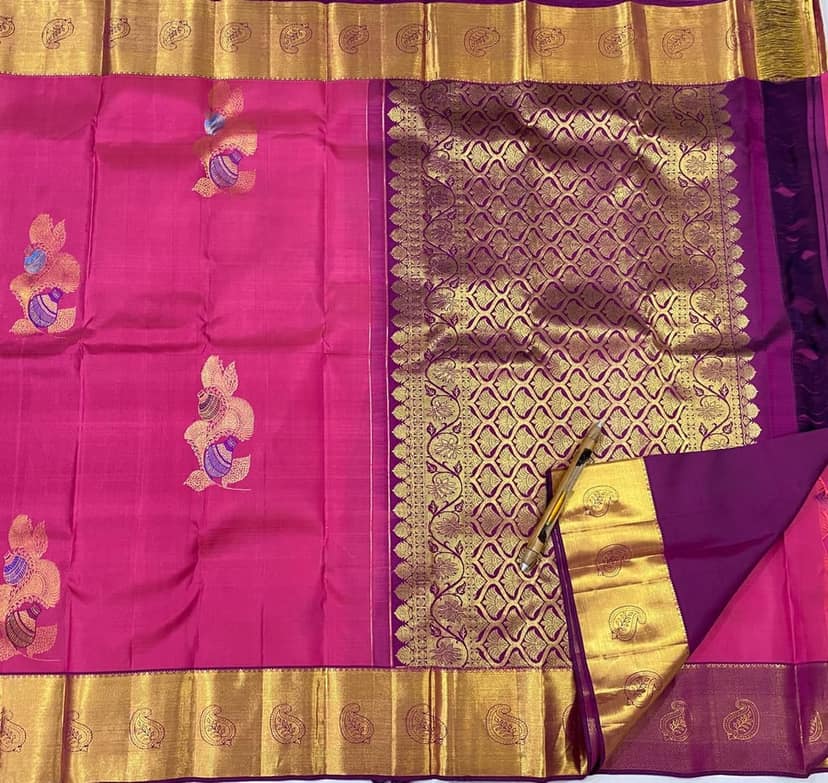 Kanchipuram Pure silk sarees view 2