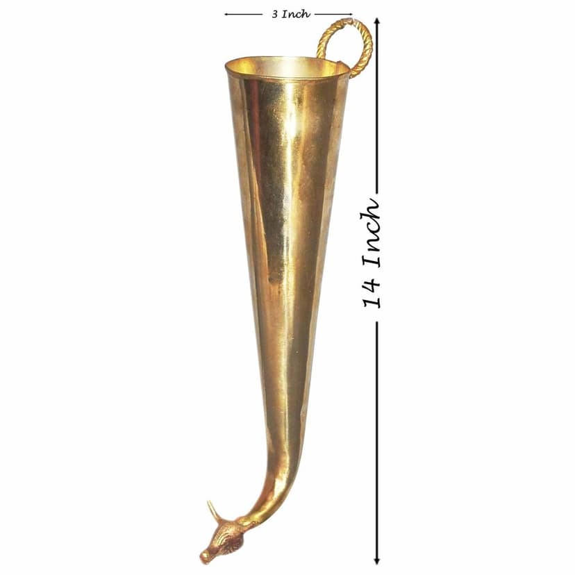 Brass Gaumukhi Shringi For Abhishek [500 Ml] (ZMAS568 F) view 2