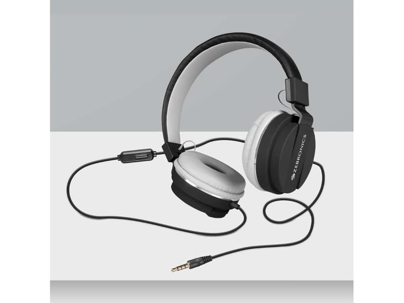 Zebronics ZEB - Storm On Ear Wired Headphone - Black view 2