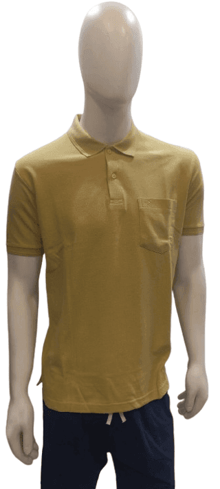 Men's Premium Cotton Polo T-Shirt – Solid Mustard Yellow | Classic Fit | Casual & Semi-Formal Wear