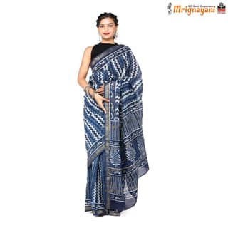 HANDLOOM MAHESHWARI SILK SAREE WITH BLOUSE (SKU - 3I0101070622, SAREE-1098)