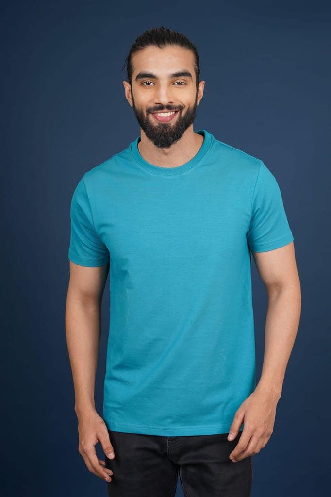 Men's Biscay Bay Lycra Jersry Solid Crew