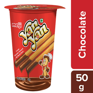 Yan Yan Dip Biscuit - Creamy Chocolate Flavoured, 50 G Cup