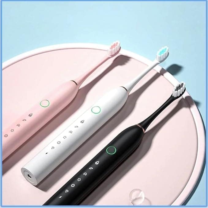 Rechargeable Electric Sonic Toothbrush for Adults with 4 Brush Heads, Multiple Cleaning Modes and USB Charging view 3