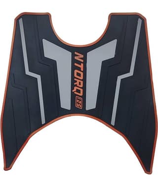 AUTOXYGEN Anti skid Scooter/Scooty Foot Mat Rubber Floor Mat Accessories for TVS Ntorq 125 (Black, Grey & Red)