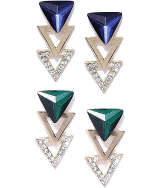 YOUBELLA Multicolor Danglers Earrings ( Pack of 1 )