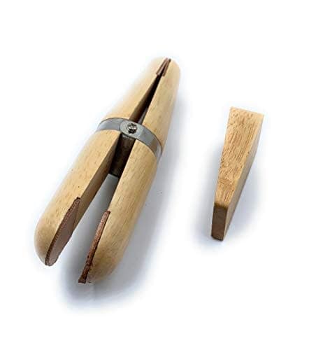 Aone Wooden Ring Holding Clamp Vise with Wedge Non-Marring Bench Tool for Rings & Other Items for Setting, Polishing, Buffing, Engraving, Sawing, Filing for Jewellery Making & Hobby Crafts DIY view 3