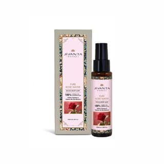 Jivanta 100 Pure Rose Water Deep Hydration, Glow Boosting Pore Minimizing Natural Chemical-Free 100ml