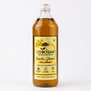Mustard Oil 1L UBKisan Premium Dual Pressed Naturally Farmed