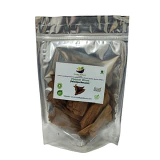 Kunjika Jadibooti Vijaysar Lakdi - Vijaysaar Wood - Bijasal - Indian Kino - Pterocarpus Marsupium - 100 gm