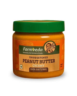 Unsweetened Peanut Butter (Creamy) -320 gm