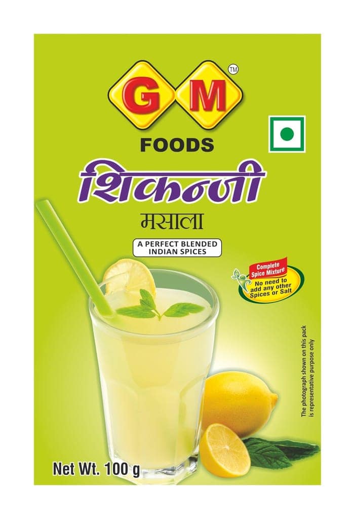 GM Foods Shikanji Masala Powder 100 Grams | Tangy & Refreshing Summer Drink Mix | Natural Nimbu Pani Powder | Easy to Use Lemonade Premix | No MSG, Artificial Colour & Preservatives view 2