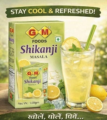 GM Foods Shikanji Masala Powder 100 Grams | Tangy & Refreshing Summer Drink Mix | Natural Nimbu Pani Powder | Easy to Use Lemonade Premix | No MSG, Artificial Colour & Preservatives view 3