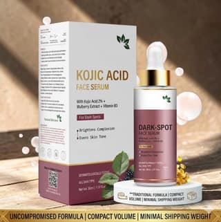 Elegantra Kojic Acid Dark Spot Face Serum 30ml | Skin Brightening Serum with Kojic Acid 2%, Mulberry Extract & Vitamin B3 | Serum for Pigmentation, Acne Marks, Uneven Skin Tone & Dull Skin