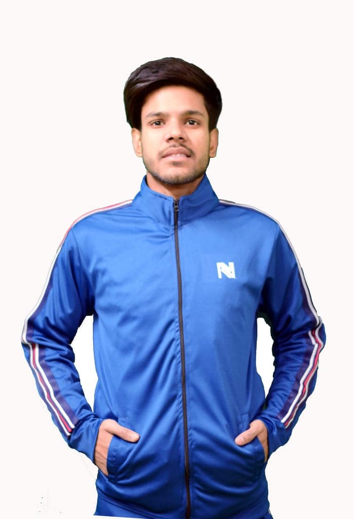 NVA Men's Gym, Yoga, Sports, Running Active Wear Regular Fit Color Block Tracksuit Set With Zipper Pockets view 5