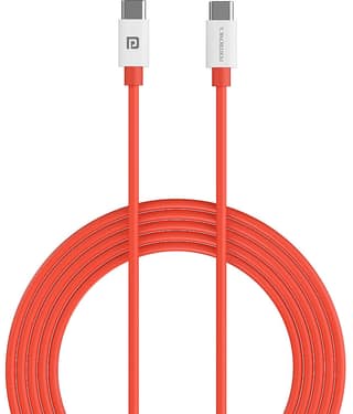 Portronics Red 3A Type C Cable 1 Meter
