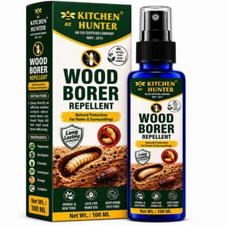 Kitchen Hunter Wood Borer Repellent Spray 100ml for Furniture, Doors & Wooden Structures | Wood Care Spray