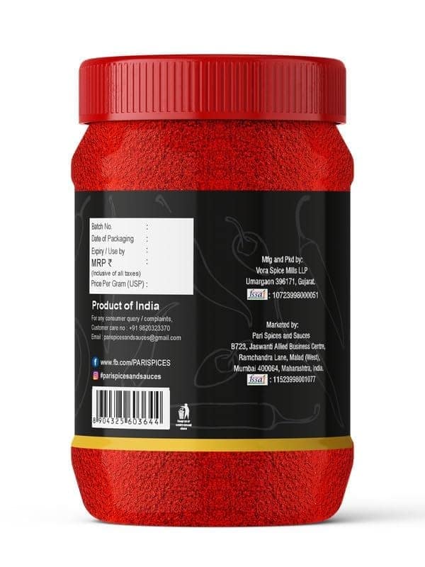 Pari Kashmiri Red Chilli Powder | Lal Mirch | Premium, Authentic,No added colours & preservatives | (Pack of 1 x 2000g) view 5
