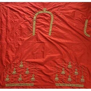 OMSAIFAB Cotton Silk Self Design Blouse Material
