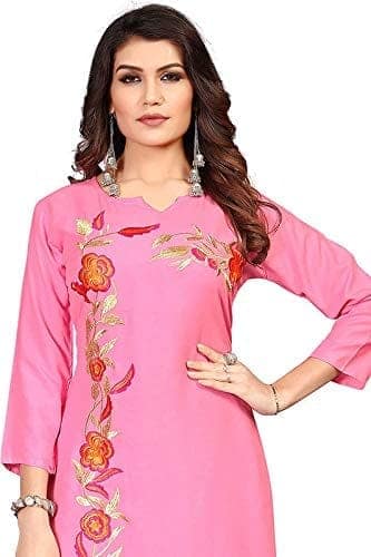 Buy & Try Women's Rayon Kurti Set | Kurti with Palazzo | Kurta Set for Women | Palazoo Set view 4