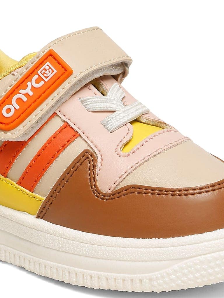Donut Comfortable & LightWeight Sneakers With Elastic Laces - Beige (Unisex) view 2
