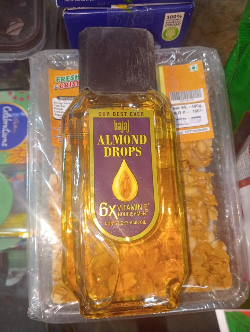 Bajaj almond drops oil