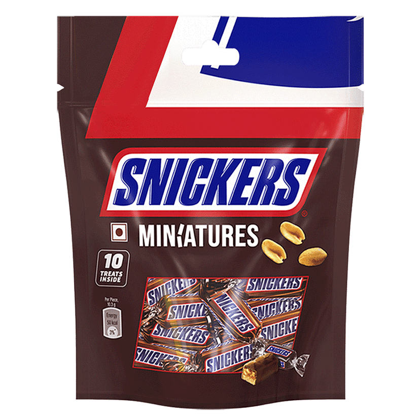 Snickers Miniatures Chocolates - Peanut, 90 G view 2
