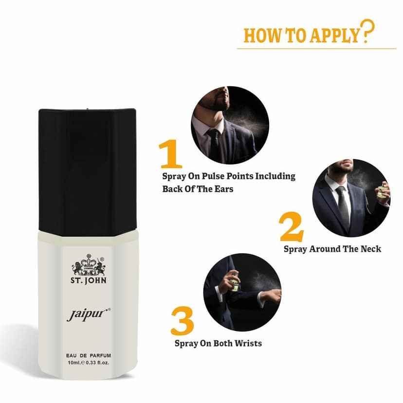 ST.JOHN Jaipur Long Lasting Perfume 10ml (Pack of 12) view 3
