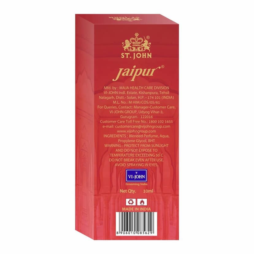 ST.JOHN Jaipur Long Lasting Perfume 10ml (Pack of 12) view 4