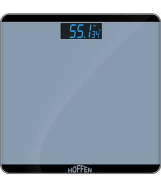 Hoffen Digital Electronic LCD Personal Health Body Fitness Bathroom Weighing Scale HO-18 Grey Grey