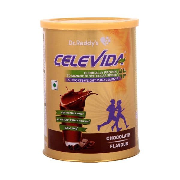 Dr. Reddy's Celevida for Diabetes Management Chocolate Nutrition Health Drink 400 Gms