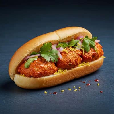 Chicken tikka roll