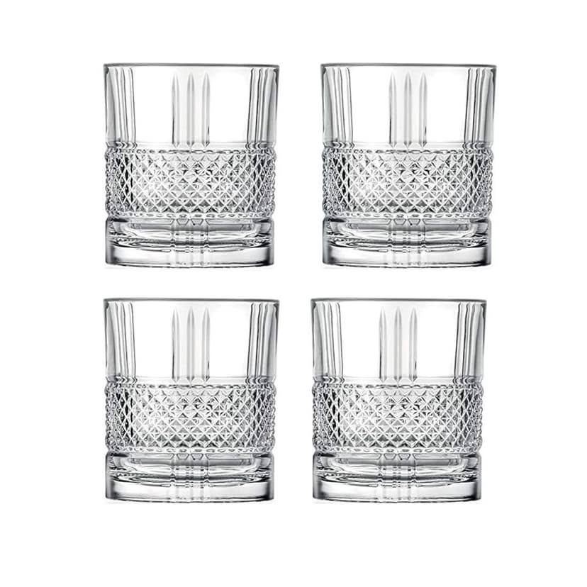 Premium Stylish,Crystal Bourbon Whiskey Brandy Glasses Wine Glass Crafted Lead Free Glass Great Rocks Barware for Scotch Bourbon Liquor Cocktail Drinks Spirit Drinks Scotch Cognac,(310 ml)