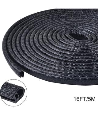 GEEO Door Guard Rubber Black