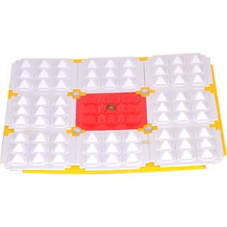 KESAR ZEMS Specially Designed 9 Pyramid Vaastu Sleep Polypropylene Yantra For Success In Health (19 x 19 x 1 Cm)
